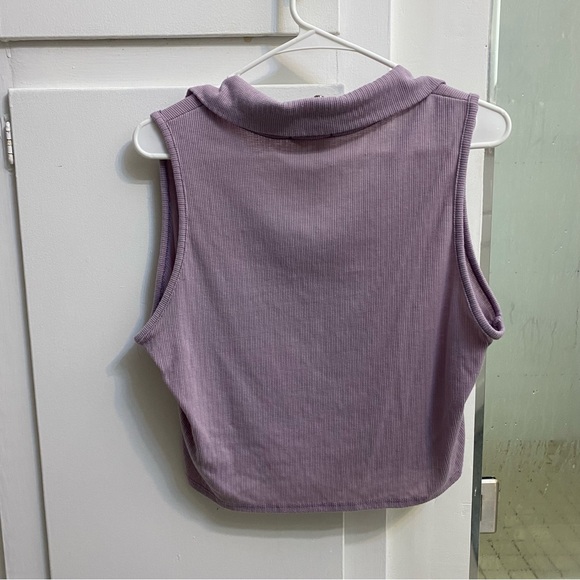FRENCH PASTRY PURPLE COLLARED VEST - Picture 2 of 6